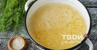 Горошницей - смачний рецепт з покроковим фото