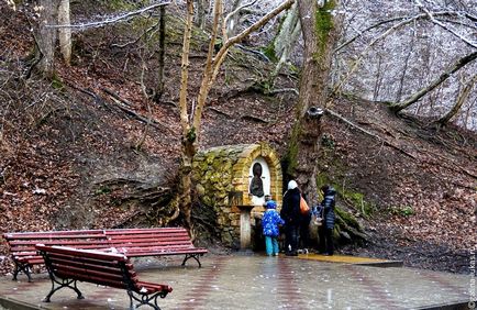 Гарячий ключ взимку цілющий парк