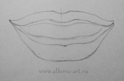 Губи покроково малювати - як навчитися малювати губи малюнок губ поетапно олівцем