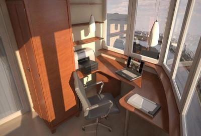 Ідеї ​​робочих кабінетів на балконах і лоджіях (фото і відео), ціни від виробника (АРСЕНАЛСТРОЙ)
