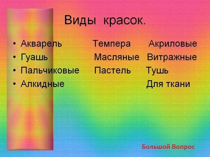 Яка різниця між гуашшю і акриловими або масляними фарбами