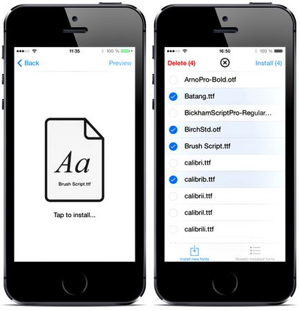 Cum se adaugă noi fonturi iphone și ipad fără jailbroken, - știri din lumea mărului