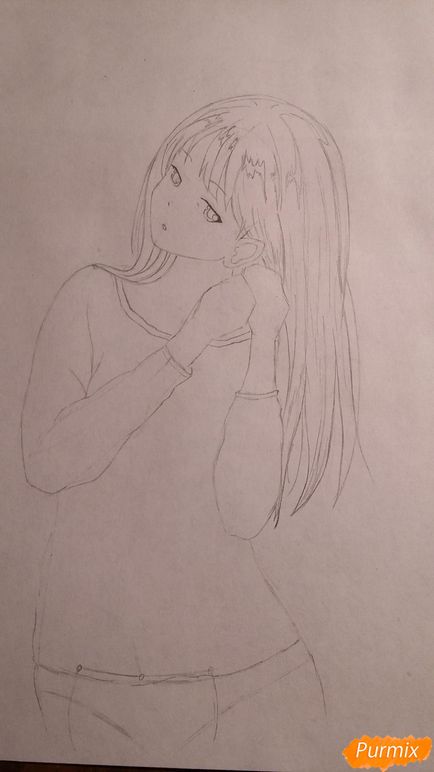 Cum de a desena o fată drăguță într-un stil anime cu creioane
