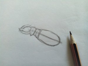 Як намалювати жука олівцем поетапно