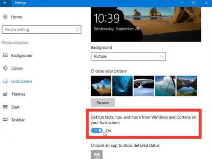 Cum se configurează ecranul de blocare în Windows 10, Windows Phone