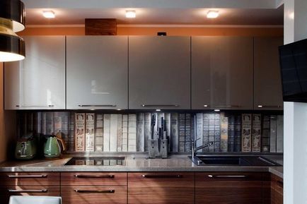 Hogyan felszerelni a konyha-nappali lakás egy tipikus valós például Moszkvában