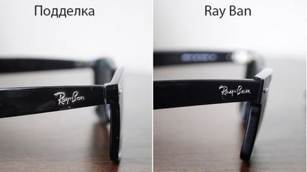 Як відрізнити окуляри ray ban від підробки