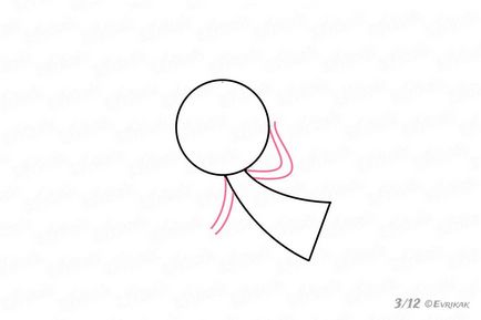 Cum de a desena un roz de la copilul înger în etape
