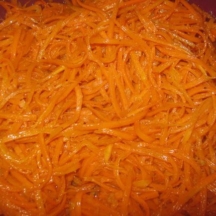 Főzni sárgarépát koreai, expertoza