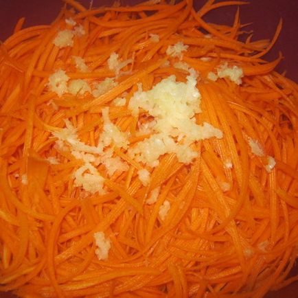 Cum să gătești morcovi în coreeană, expertoza