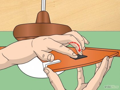 Cum de a echilibra un ventilator de tavan din lemn