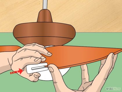 Cum de a echilibra un ventilator de tavan din lemn