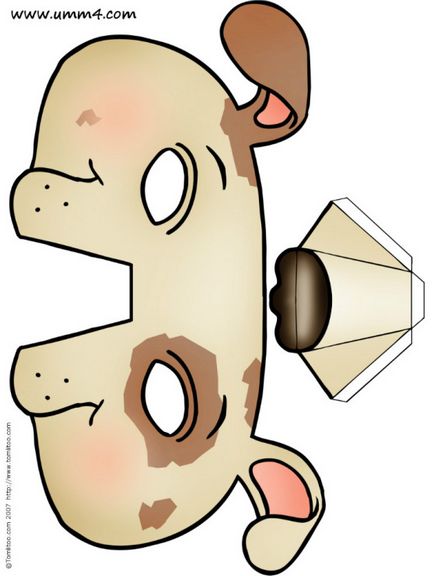 Hogyan készítsünk egy kutya füle papírból fején