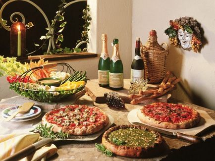 Hogyan hozzunk létre egy tematikus vacsora - vacsora egy olasz stílusú receptek - receptek