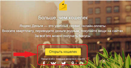 Cum se creează un portofel Yandex - înregistrare online în și