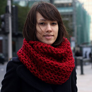 Cum de a lega la modă eșarfă-jug sau scarf-snud cu ace de tricotat fotografie, video, descriere