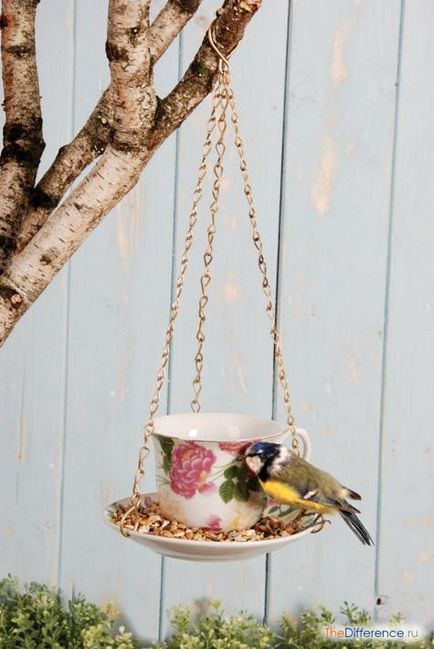 Cum să decorați un alimentator de păsări cu propriile mâini