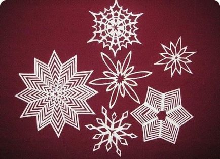 Як вирізати сніжинки з паперу своїми руками поетапно схеми і вирізаємо по шаблонах з легкістю