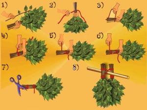 Як в'язати віники для лазні інструкція для початківців