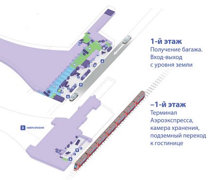 Камери зберігання в аеропорту Внуково вартість і види