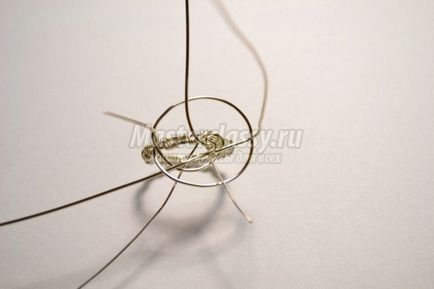 Gyűrű gyöngyház Ékszeri ezüstözött huzal (papír) Gyűrű gyöngy ékszerek ezüstözött drót