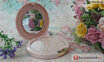 Компактна пудра ciel parfum lady caprise flower «рожеві пелюстки» - «золотиста вуаль з