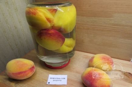 Компот з персиків на зиму рецепт приготування без стерилізації