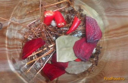 Konzerv paradicsom és káposztával cékla recept egy fotó