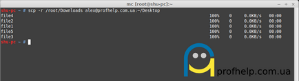 Копіювання файлів по мережі за допомогою scp без пароля, profhelp