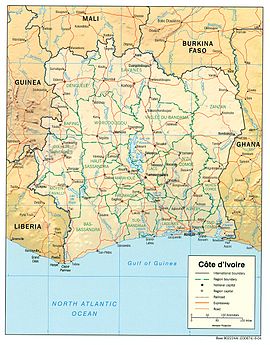 Cote d 'Ivoire wikipedia - harta wikipedia a Cotei de Fildeș - informații de pe Wikipedia pe hartă, gulliway