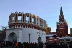 Turnul Kutafia - turnul Kremlinului Moscova, intrarea în Kremlin, costul biletelor