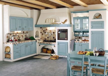 Bucătărie în stil Provence - 100 de fotografii de bucătărie decorată impecabil
