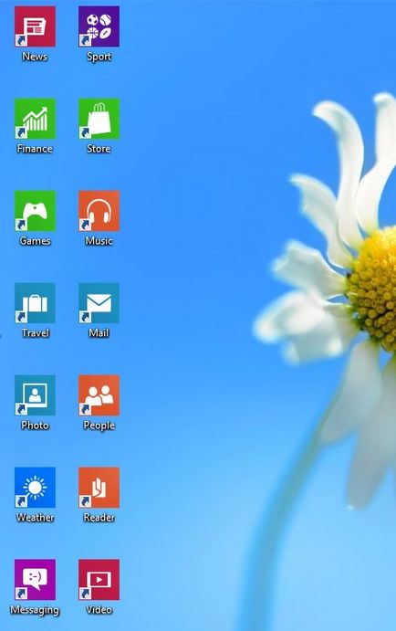 Linkul Metroapp creează comenzi rapide pentru desktop pentru aplicațiile metropolitane native din Windows 8