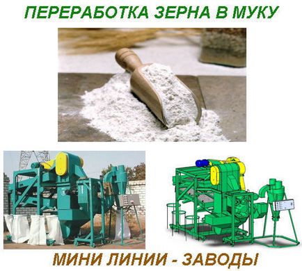 Mini malom gabona (háztartási) a gyártási liszt