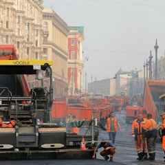 Москва, новини, укладання асфальту на товариський і 1-й товариський-ямський вулицях завершили достроково