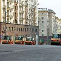 Moscova, știri, așezarea asfaltului pe străzile Tver și Tverskaya-Yamskaya terminate înainte de termen