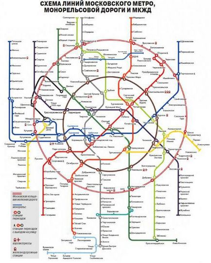 Noua schemă de metrou cu Moscova va face mai ușoară deplasarea