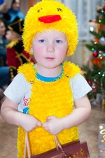 Costum de pui de Anul Nou - tricotat - țara-mamă