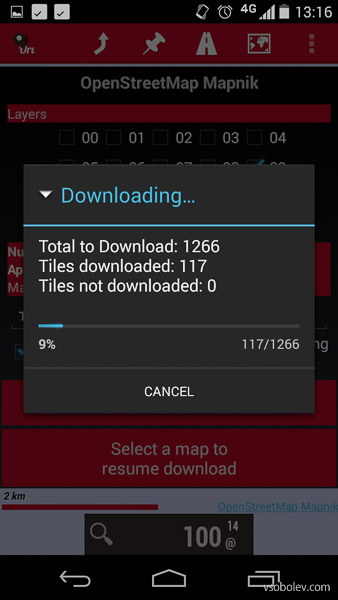Off-line térképek Androidra - a szerző projekt eva (Android) Off-line térképek Androidra - a szerző projekt eva