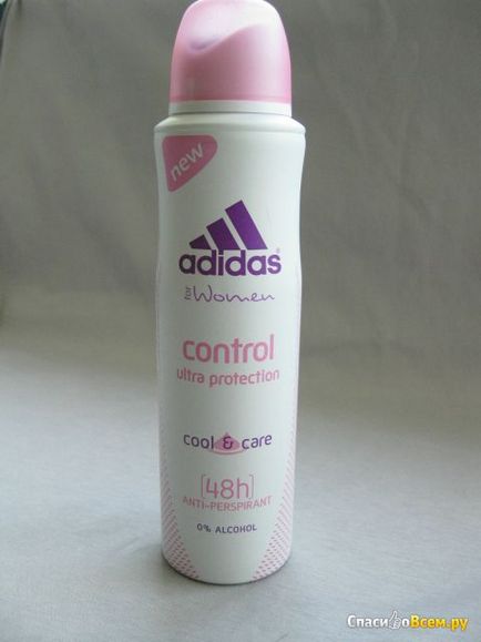 Відгук про дезодорант-антиперспірант adidas cool - care 48h control ultra protection дезодорант