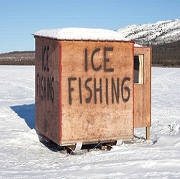 Casă mobilă pentru confortul și mobilitatea pescuitului de iarnă