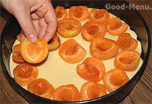 Torta sárgabarack siet - a recept lépésről lépésre fotók