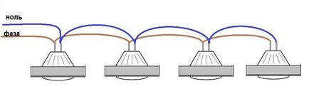 Connection LED-es lámpatest