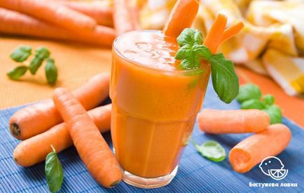 Beneficiile și răul de suc de morcov pentru sănătatea umană