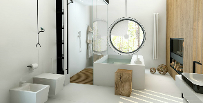 Designul de baie în stil ecologic