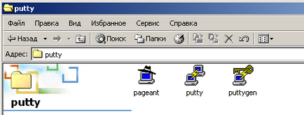 Putty cu ssh