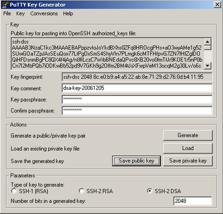 Putty cu ssh