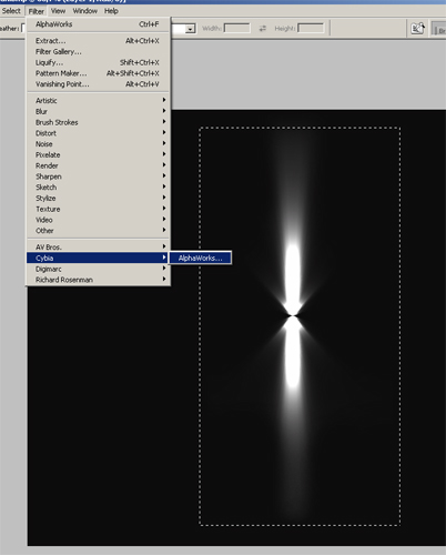 Distribuția calculată este vizualizată în Photoshop - un atelier de lucru pe lightonline