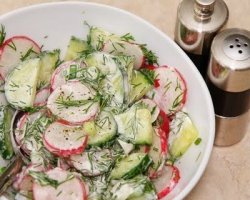 Рецепти низькокалорійних салати з