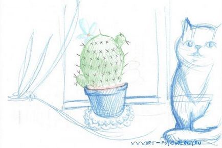 Festői teszt - kaktusz